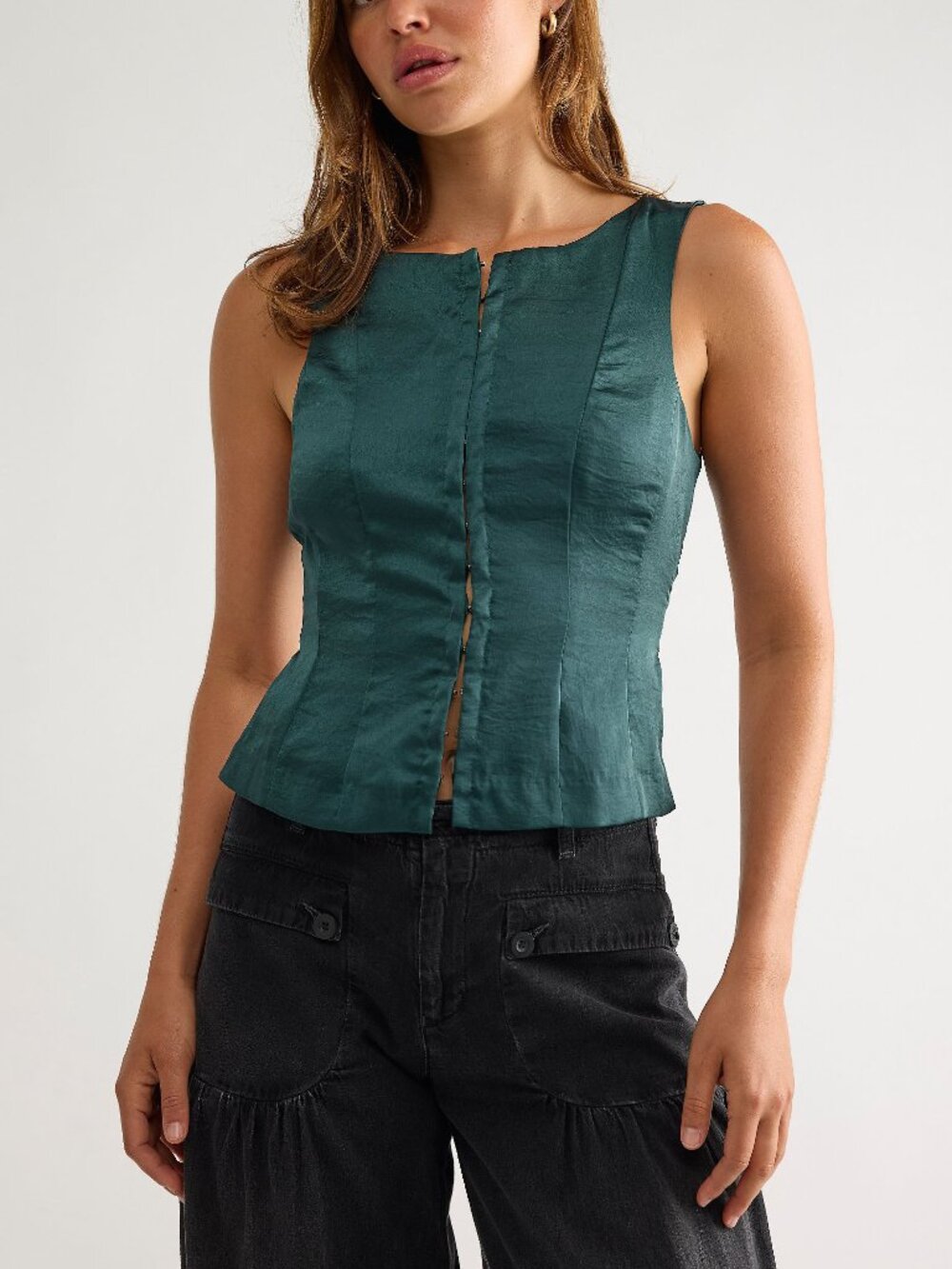 FREE PEOPLE Odessa Top / Midnight Mountain - Picture 1 of 6